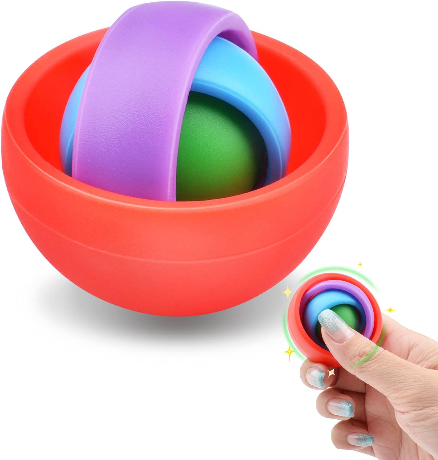 Fidget Toys for Adults, Autism Sensory Toys for Autistic Children Kids 8-12, Gift Ideas Desk Toy ADHD Stress Relief Fidget Spinner Party Favors Cool Gadgets for Men Boys