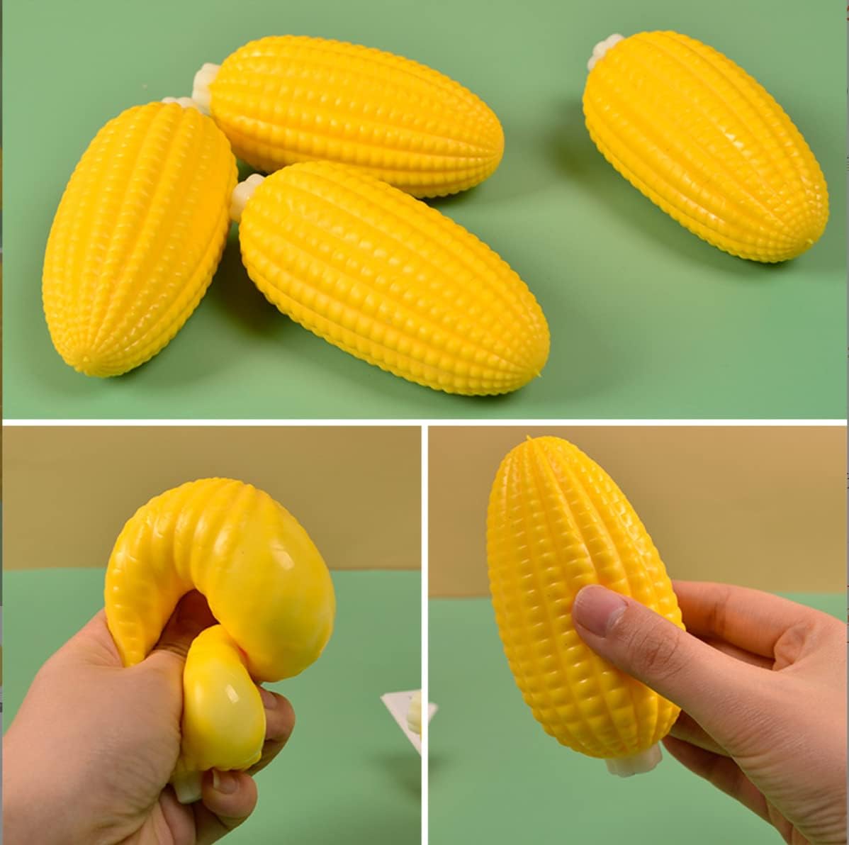 1Pcs Soft Fake Corn Stress Relief Toys Fingertips Sensory Toy Stress Relief Hand Muscle Exercise Toys
