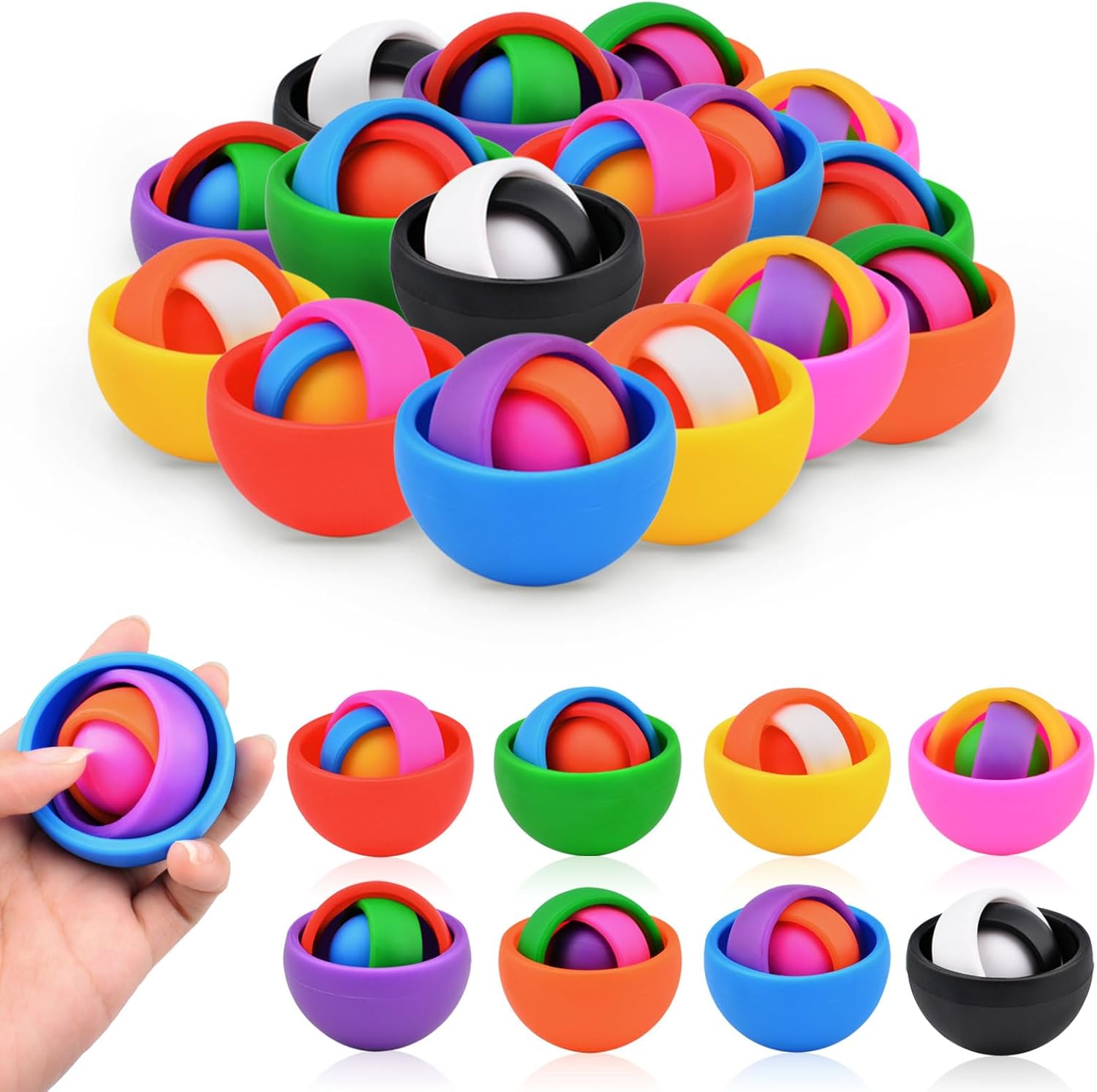 Fidget Toys for Adults, Autism Sensory Toys for Autistic Children Kids 8-12, Gift Ideas Desk Toy ADHD Stress Relief Fidget Spinner Party Favors Cool Gadgets for Men Boys