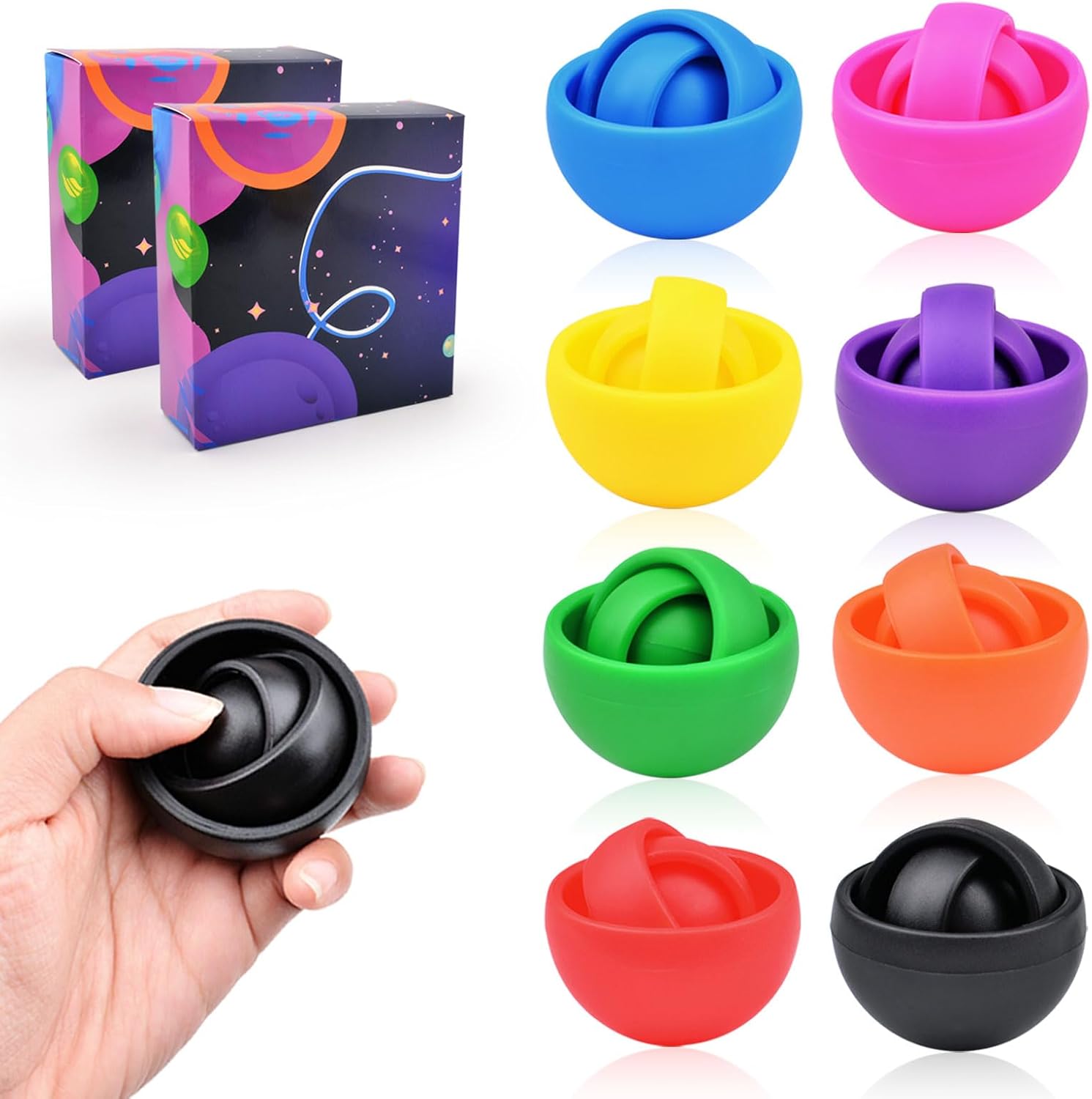 Fidget Toys for Adults, Autism Sensory Toys for Autistic Children Kids 8-12, Gift Ideas Desk Toy ADHD Stress Relief Fidget Spinner Party Favors Cool Gadgets for Men Boys